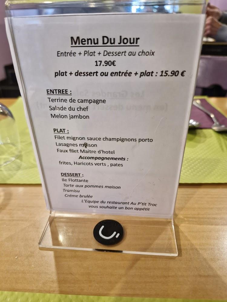Au P'tit Troc - Menu Image 1